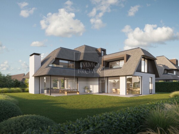 New-build villa with private woodland