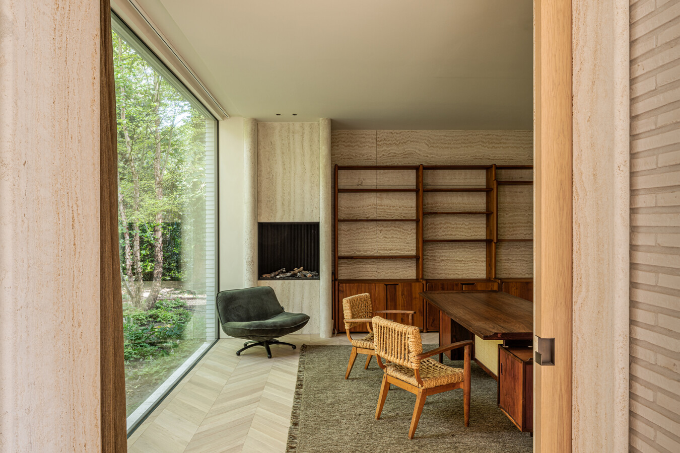 Luxueus interieur van een villa te koop in Knokke.