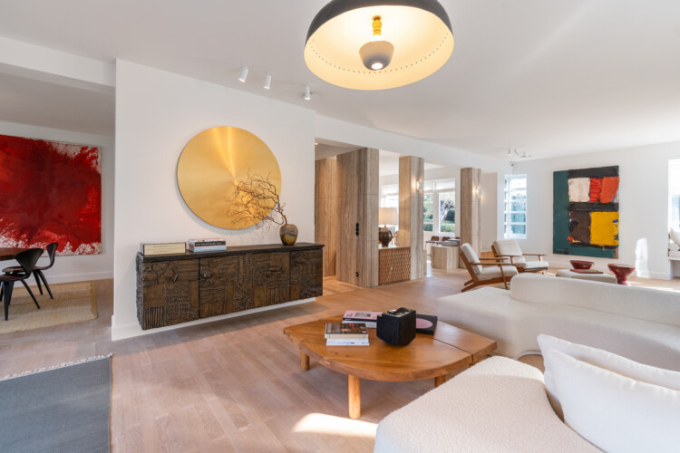 Luxe leefkeuken in een villa te koop in Knokke Het Zoute.